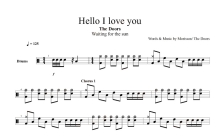 Doors《Hello I Love You》鼓谱_架子鼓谱