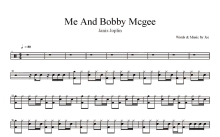 Joplin, Janis《Me And Bobby Mcgee》鼓谱_架子鼓谱