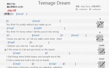 Katy Perry《Teenage Dream》吉他谱_G调吉他弹唱谱_和弦谱