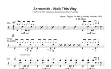 Aerosmith《Walk This Way》鼓谱_架子鼓谱
