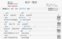 UderLover《抱你一整夜》吉他谱_E调吉他弹唱谱_和弦谱
