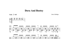 四级考级曲目《Dora and Bootsy》鼓谱_架子鼓谱