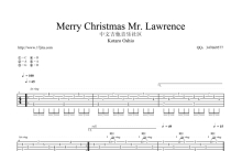 押尾桑《Merry Christmas Mr Lawrence》吉他谱_吉他独奏谱