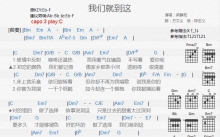 梁静茹《我们就到这》吉他谱_C调吉他弹唱谱_和弦谱