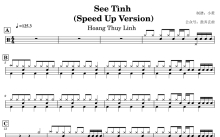 Hoang Thuy Linh《See Tình  (Speed Up Version)》鼓谱_架子鼓谱