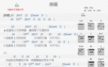 阿杜《恩赐》吉他谱_G调吉他弹唱谱_和弦谱