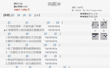 徐怀钰《向前冲》吉他谱_C调吉他弹唱谱_和弦谱