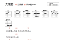 蔡健雅《无底洞》吉他谱_E调吉他弹唱谱_和弦谱