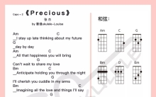 张杰《Precious》_尤克里里谱