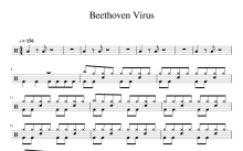 Diana Boncheva《Beethoven Virus贝多芬病毒》鼓谱_架子鼓谱