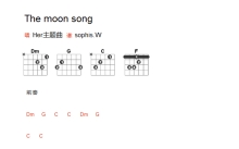 Her主题曲《The moon song》吉他谱_吉他弹唱谱_和弦谱