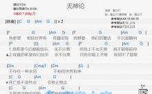 黄立行《无神论》吉他谱_C调吉他弹唱谱_和弦谱