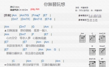 秀兰玛雅《你无替阮想》吉他谱_C调吉他弹唱谱_和弦谱