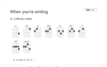 Leftover Cuties《when you're smiling》吉他谱_D调吉他弹唱谱_和弦谱