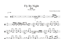 Rush《Fly By Night》鼓谱_架子鼓谱