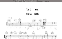 陶喆《Katrina》吉他谱_A调吉他弹唱谱