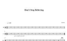 Journey乐队《Don't Stop Believing》鼓谱_架子鼓谱