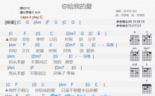 毕书尽《你给我的爱》吉他谱_C调吉他弹唱谱_和弦谱