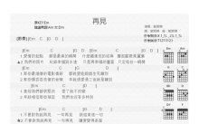 邓紫棋《再见》吉他谱_G调吉他弹唱谱_和弦谱