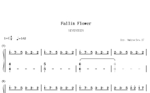SEVENTEEN《Fallin Flower》钢琴谱_数字双手