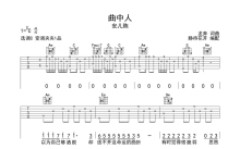 安儿陈《曲中人》吉他谱_C调吉他弹唱谱