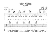 四川雨泽《世间可有忘情酒》吉他谱_C调吉他弹唱谱