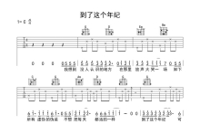 赵阿光《到了这个年纪》吉他谱_G调吉他弹唱谱