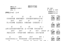 叶倩文《爱的可能》吉他谱_C调吉他弹唱谱_和弦谱