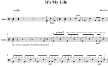 邦乔维（Bon Jovi）《is my life》鼓谱_架子鼓谱