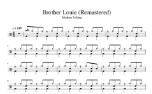 Modern Talking《Brother Louie》鼓谱_ 路灯下的小女孩 架子鼓谱