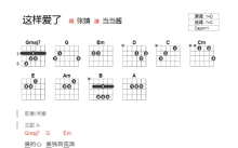 张婧《这样爱了》吉他谱_C调吉他弹唱谱_和弦谱