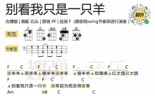 喜羊羊《别看我只是一只羊》_尤克里里谱