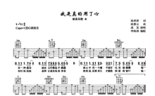 成龙《我是真的用了心》吉他谱_G调吉他弹唱谱