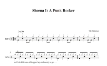 Ramones《sheena is a punk rocker》鼓谱_架子鼓谱