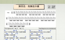 陈奕迅《拥抱这分钟》_C调尤克里里谱