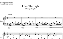 AlanMenken《I See the Light》钢琴谱_魔发奇缘主题曲