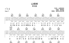 常石磊《山楂树》吉他谱_G调吉他弹唱谱