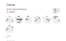 My Chemical Romance《Cancer》吉他谱_G调吉他弹唱谱_和弦谱