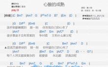 黄小琥《心酸的成熟》吉他谱_G调吉他弹唱谱_和弦谱
