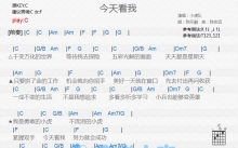小虎队《今天看我》吉他谱_C调吉他弹唱谱_和弦谱