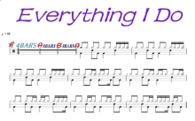 Bryan Adams《Everything I Do》鼓谱_架子鼓谱