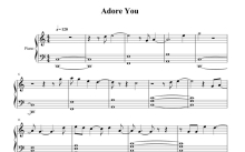 麦莉·赛勒斯《Adore You》钢琴谱