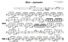 jayhawks《blue》鼓谱_架子鼓谱