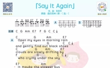 盘尼西林《Say It Again》_尤克里里谱