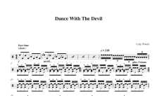 Cozy Powell《Dance with the Devil》鼓谱_架子鼓谱