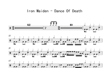 铁娘子乐队（Iron Maiden）《Dance Of Death》鼓谱_架子鼓谱