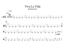 David Garrett《Viva La Vida》鼓谱_架子鼓谱