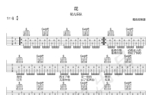花儿乐队《花》吉他谱_G调吉他弹唱谱
