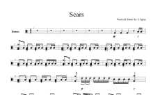 X-JAPAN《Scars》鼓谱_架子鼓谱