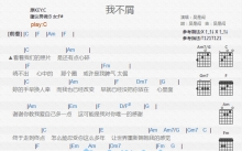 吴是闳《我不屑》吉他谱_C调吉他弹唱谱_和弦谱